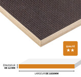 PANNEAU CONTREPLAQUÉ ANTIDÉRAPANT EN BOULEAU DE QUALITÉ SUPÉRIEURE 3100 X 1830 X 12 MM