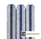 POTEAU DE DÉPART RAINURÉ EN BÉTON 110 X 110 MM POUR STRUCTURE