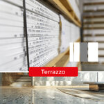 PANNEAU SOLID SURFACE KERROCK 3600 X 1350 MM TERRAZZO