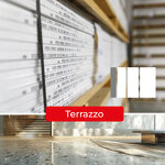 PANNEAU SOLID SURFACE KERROCK 3600 X 760 MM TERRAZZO
