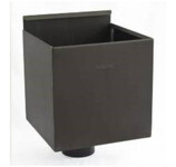 BOÎTE À EAU ZINC 220 X 220 MM POUR ÉVACUATION DE 80 MM