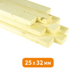 LITEAU EN ÉPICÉA TRAITÉ CL2 25 X 32 MM