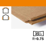 ISOLANT EN FIBRES DE BOIS RIGIDE UNIVERSAL DRY 35MM