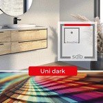 SOLUTION EN SOLID SURFACE KERRWALL - PANNEAU 2550 X 750 MM UNI DARK