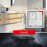 SOLUTION EN SOLID SURFACE KERRWALL - ANGLE 2550 X 135/135 MM GRANIT