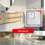 SOLUTION EN SOLID SURFACE KERRWALL - ANGLE 2550 X 135/135 MM TERRAZZO