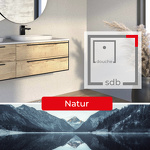 SOLUTION EN SOLID SURFACE KERRWALL - ANGLE 2550 X 135/135 MM NATUR