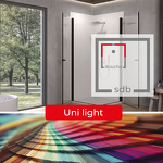 SOLUTION EN SOLID SURFACE KERRWALL/R - HABILLAGE DE DOUCHE 2550 X 1600 X 900 MM UNI LIGHT