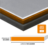 PANNEAU MDF TEINTÉ DANS LA MASSE VALCHROMAT 2440X1830X19MM