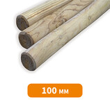 RONDIN ÉPOINTÉ EN PIN CLASSE IV AUTOCLAVE DIAMÈTRE 100 MM