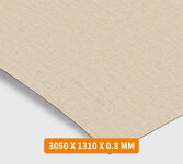 FEUILLE DE STRATIFIÉ EGGER 3050 X 1310 X 0.8 MM
