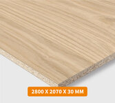 PANNEAU MÉLAMINÉ SUPPORT AGGLOMÉRÉ 2800 X 2070 X 30 MM
