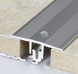 PROFIL ALUMINIUM DE MÊME NIVEAU COULEUR ARGENT