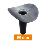 DESCENTE VERTICALE EPDM AVEC BAVETTE AUTOCOLLANTE 90 MM