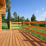 LAME DE TERRASSE EN DOUGLAS DOUBLE PEIGNE 26 X 145 MM