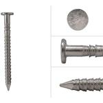 POINTE ANNELÉE TETE PLATE INOX A2 2,3X50