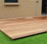LAME DE TERRASSE IPÉ 21X145 2 FACES DOUBLE PEIGNE PROFIL FIXATION INVISIBLE