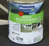 BLANCHON HUILE BOIS NATUREL 1L ENVIRONNEMENT PARQUETS BOISERIES PDT BIOSOURCEE