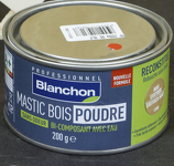 BLANCHON MASTIC BOIS BOIS EXO. 200G POUDRE BI-COMPOSANT AVEC EAU SANS ODEUR