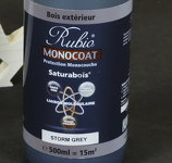 RUBIO SATURABOIS STORM GREY 0,5L FINITION MONOCOUCHE BOIS EXTERIEUR