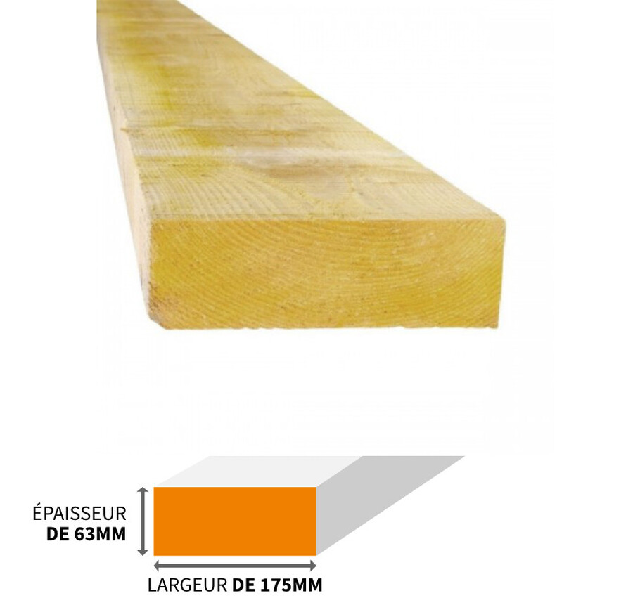 BASTAING DE COFFRAGE 175X63MM