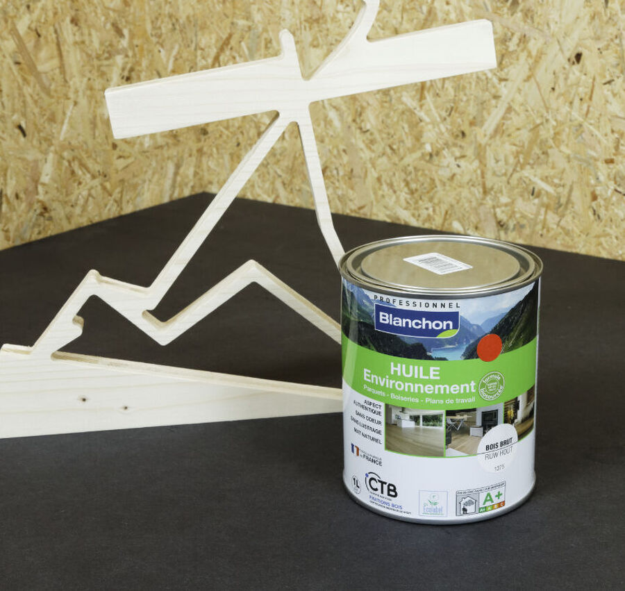 BLANCHON HUILE BOIS BRUT 1L ENVIRONNEMENT PARQUETS BOISERIES PDT BIOSOURCEE