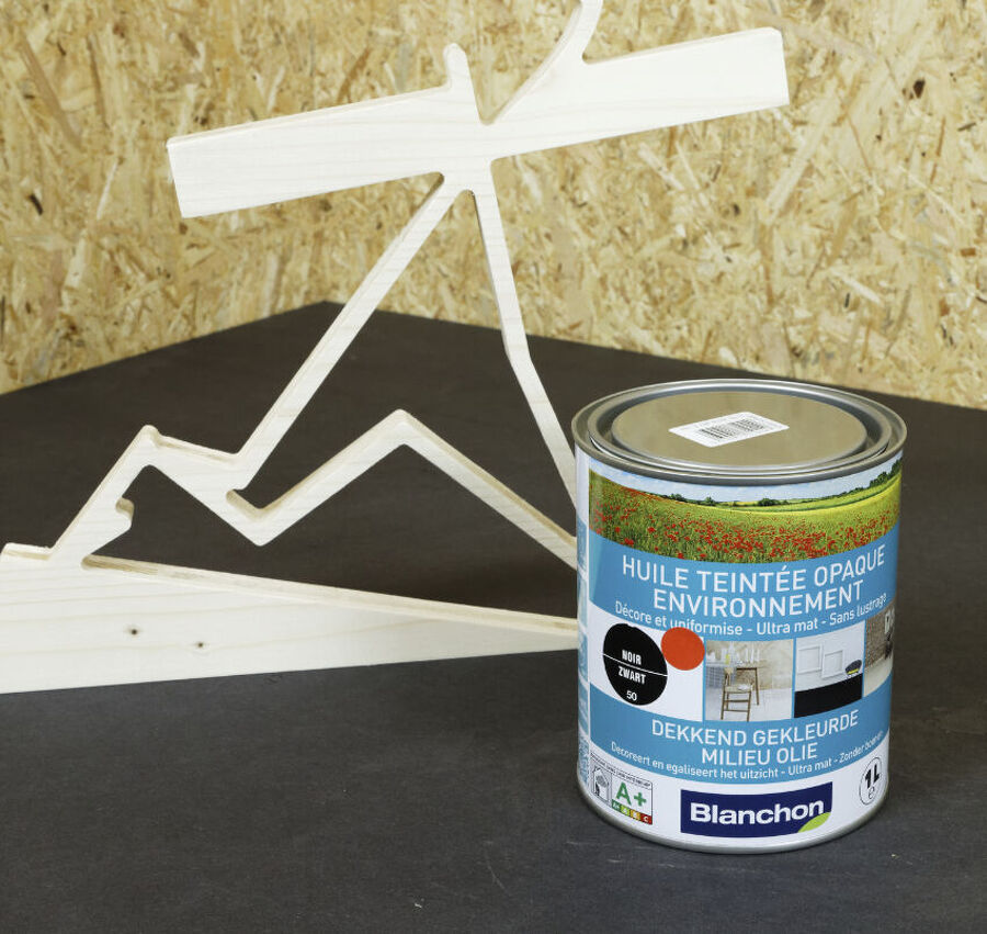 BLANCHON HUILE TEINTEE OPAQUE NOIR 1L ENVIRONNEMENT ULTRAMAT SANS LUSTRAGE DECORE & UNIFORMISE