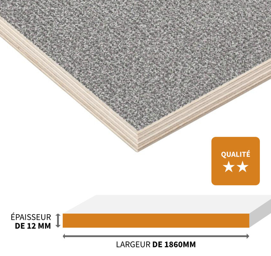 PANNEAU CONTREPLAQUÉ ANTIDÉRAPANT EN BOULEAU DE QUALITÉ SUPÉRIEURE 3100 X 1860 X 12 MM