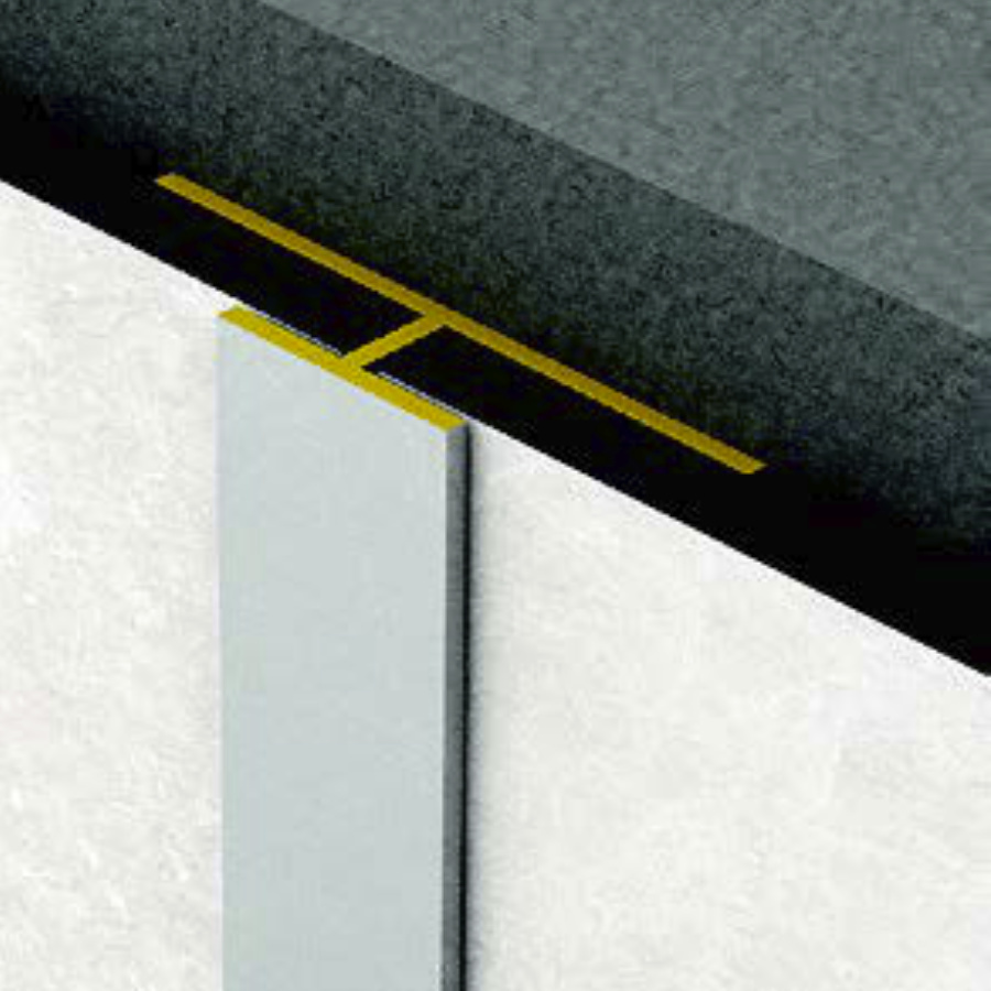 PROFIL DE FINITION EN T SLIM POUR PAREMENT MURAL DECAWALL DESIGN