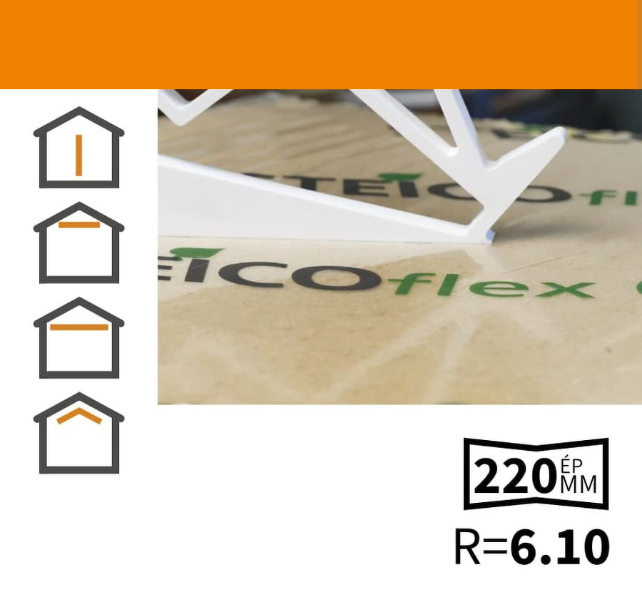 ISOLANT FLEXIBLE EN FIBRES DE BOIS STEICO FLEX F036 220MM