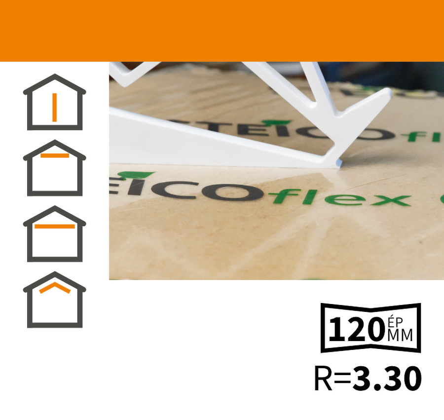ISOLANT FLEXIBLE EN FIBRES DE BOIS STEICO FLEX F036 120MM
