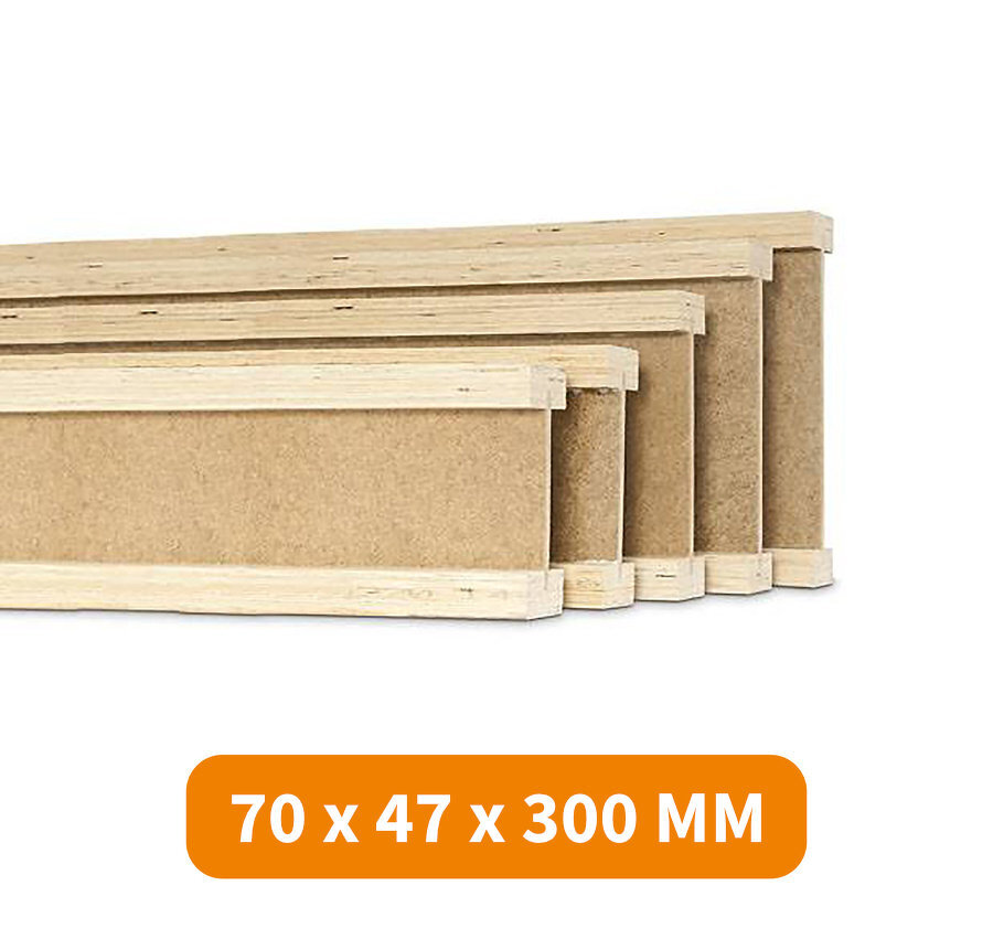 POUTRE I HI EN SAPIN DU NORD 70 X 47 X 300 MM