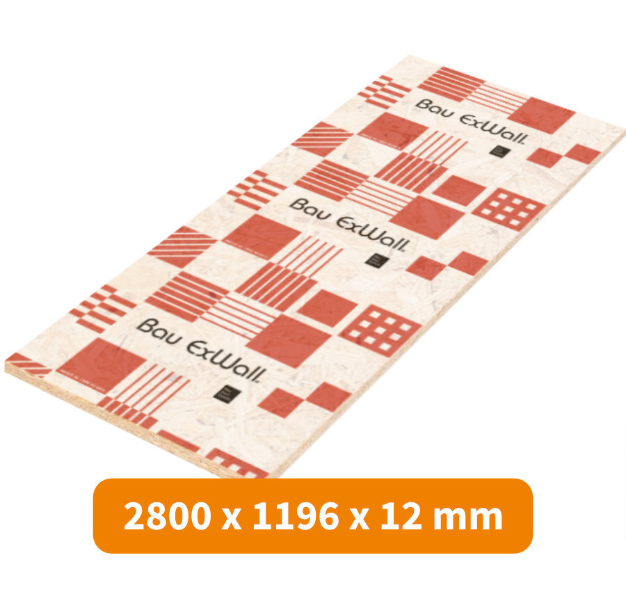 PANNEAU OSB3 BAU EXWALL 1000H POUR BARDAGE À JOINTS FERMÉS 2800 X 1196 X 12MM