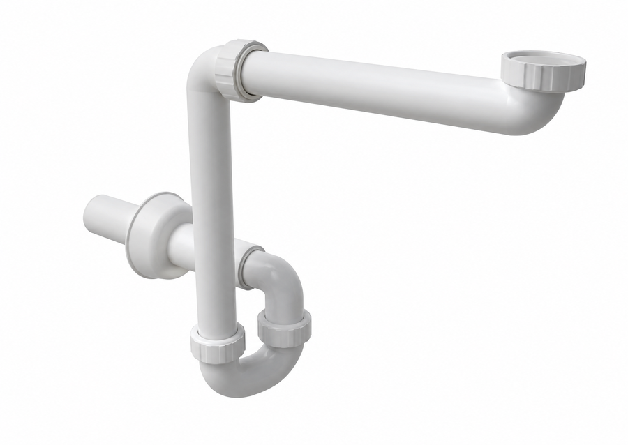 SIPHON ESPACE RÉDUIT FI46 (PVC)  OPTION N°8