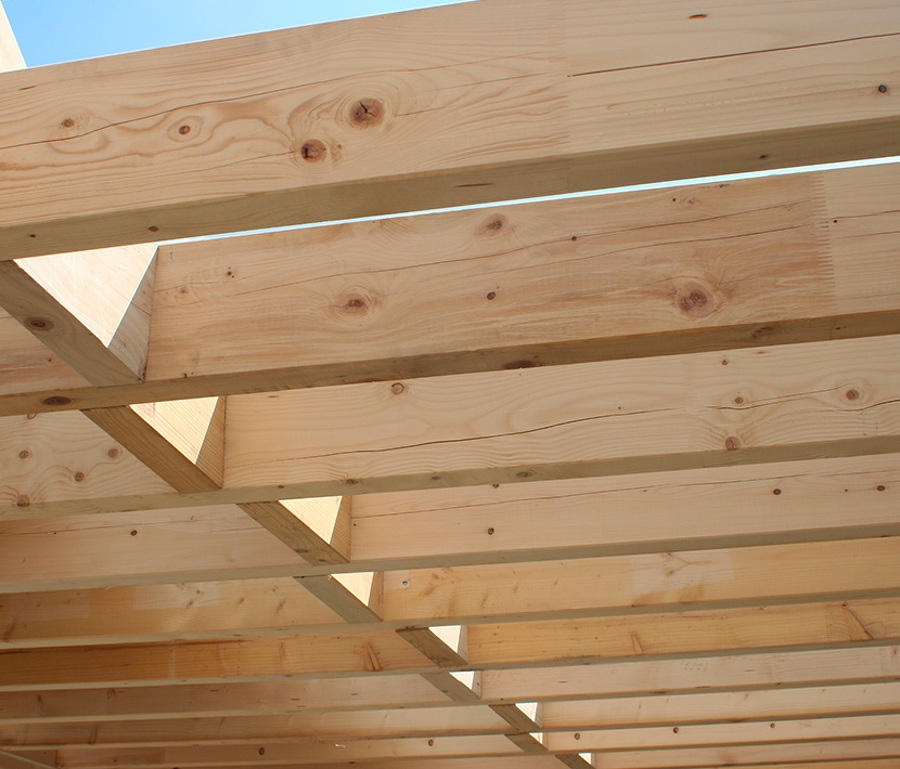 POUTRE BOIS MASSIF ABOUTÉ EN ÉPICÉA TRAITÉ CL2 45 X 145 MM
