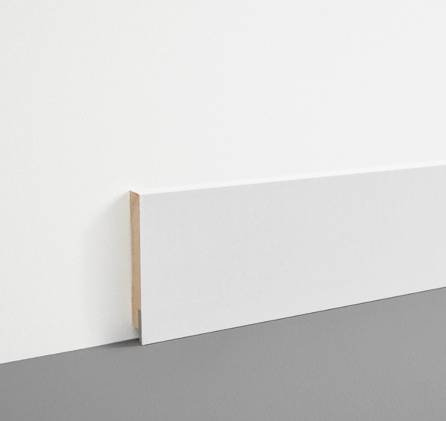PLINTHE MDF PREPEINTE BORDS ARRONDIS OU BORDS DROITS