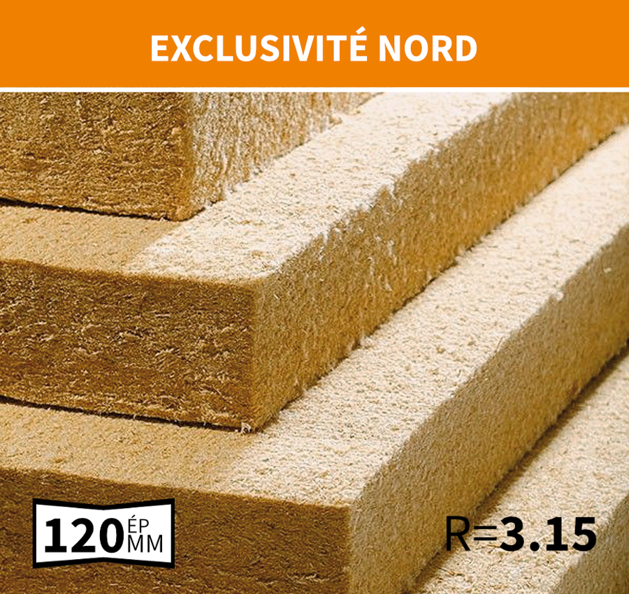 ISOLANT FLEXIBLE EN FIBRES DE BOIS ISONAT FLEX 40 120MM