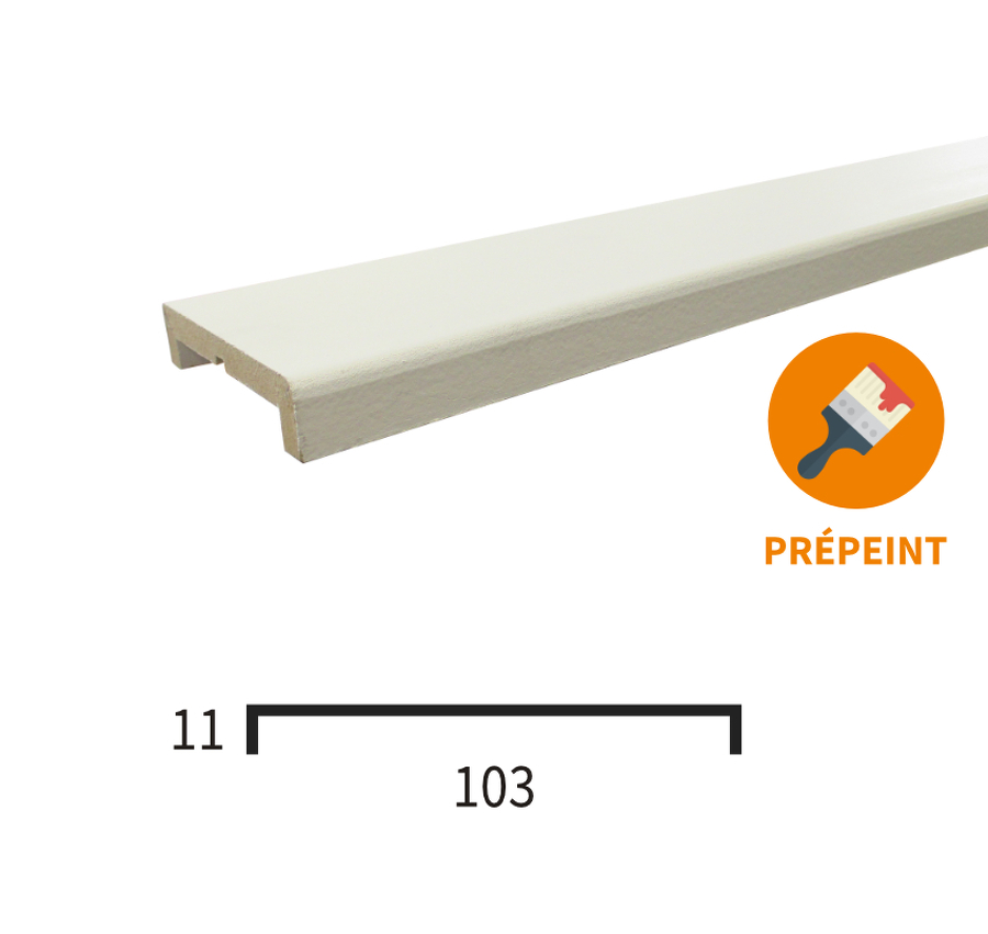 Nez De Cloison Mdf Prepeint Pour Cloison De 100mm