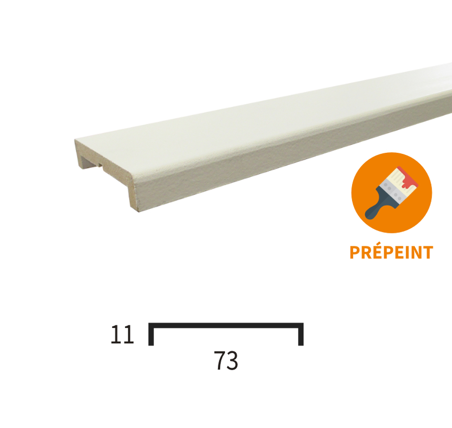 NEZ DE CLOISON MDF PRÉPEINT POUR CLOISON DE 70MM