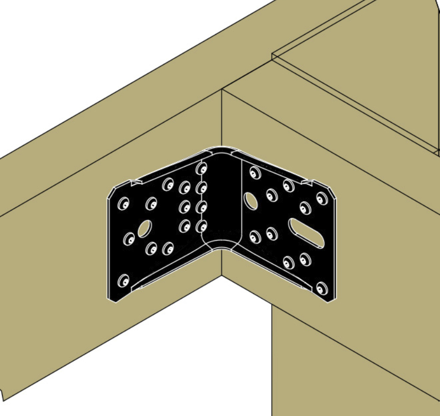 EQUERRE DE STRUCTURE FINITION NOIRE