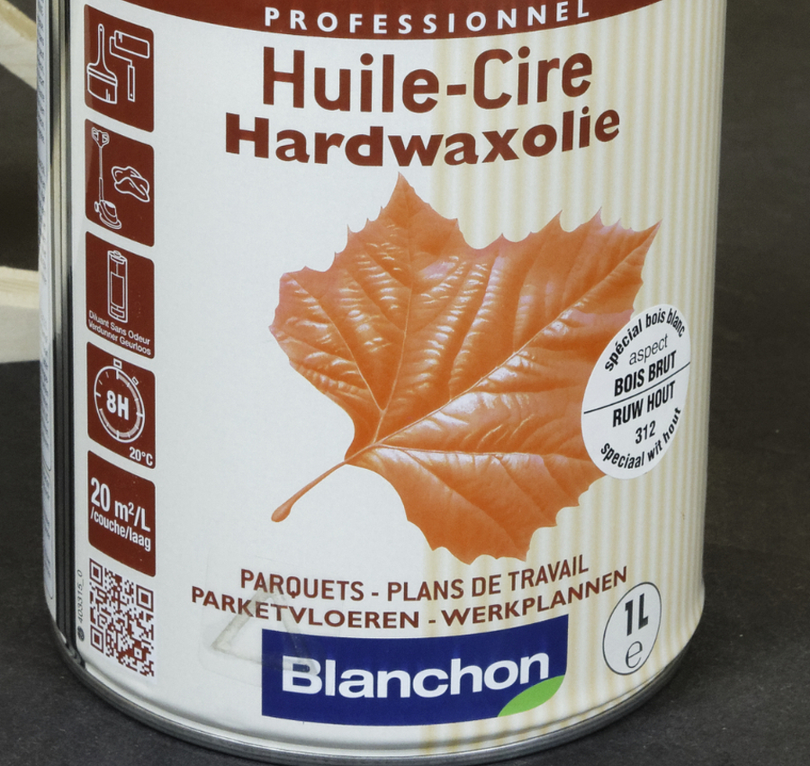 BLANCHON HUILE-CIRE BOIS BRUT 1L PARQUETS PLANS DE TRAVAIL