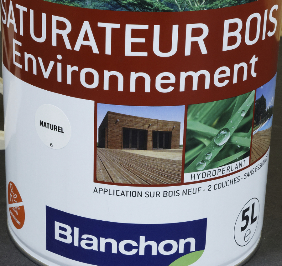 BLANCHON SATURATEUR BOIS NATUREL 5L ENVIRONNEMENT HYDROPERLANT PHASE AQUEUSE