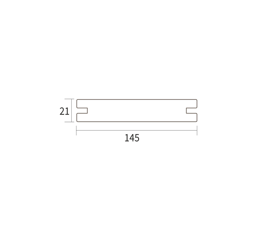 LAME DE TERRASSE IPÉ 21X145 2 FACES LISSES POUR FIXATION INVISIBLE